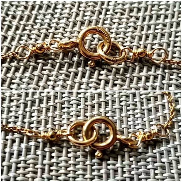 Gold-Fill Sterling Silver Hammered Necklace - Picture 3 of 5